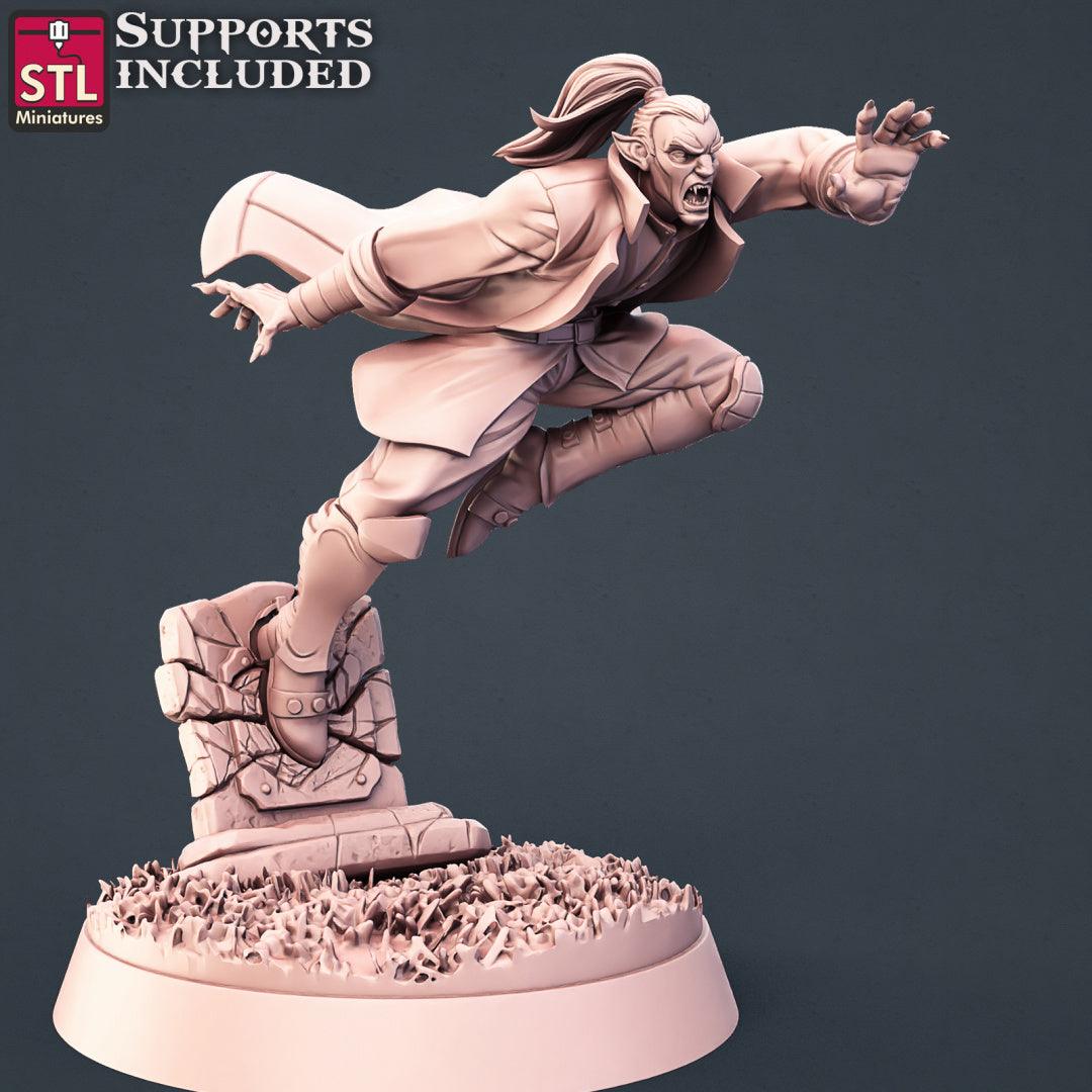 3D Printed STL Miniatures Vampire Set 28 - 32mm War Gaming D&D