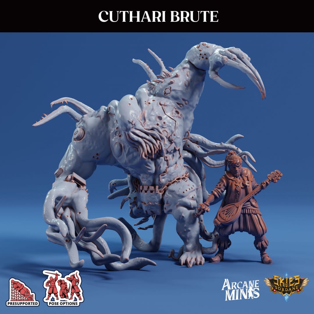 3D Printed Sordane Publishing Echoes of Madness - A Sordane Stories 28 32mm D&D