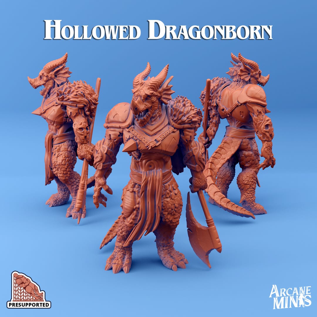 3D Printed Sordane Publishing Hollowed Ones 28 32mm D&D