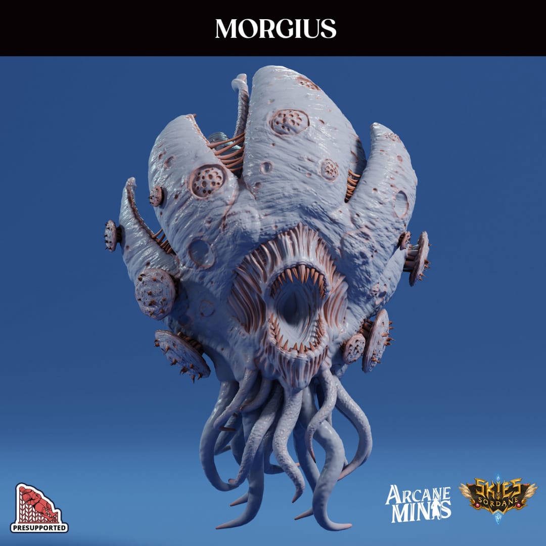 3D Printed Sordane Publishing Morgius 28 32mm D&D