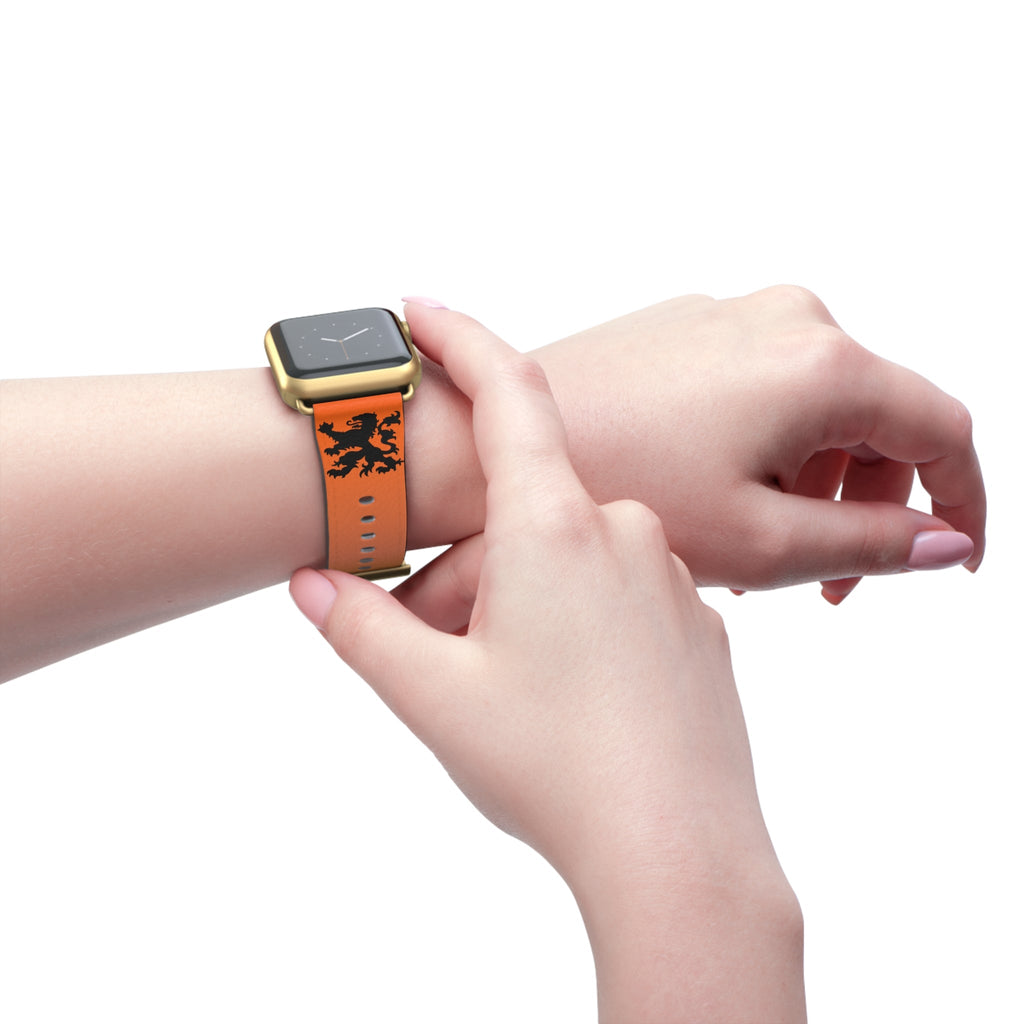 Dutch - Gradient Watch Band, Vibrant Sports Strap, Gift for Fitness Enthusiasts, Casual Wear Accessory, Adjustable Silicone Band