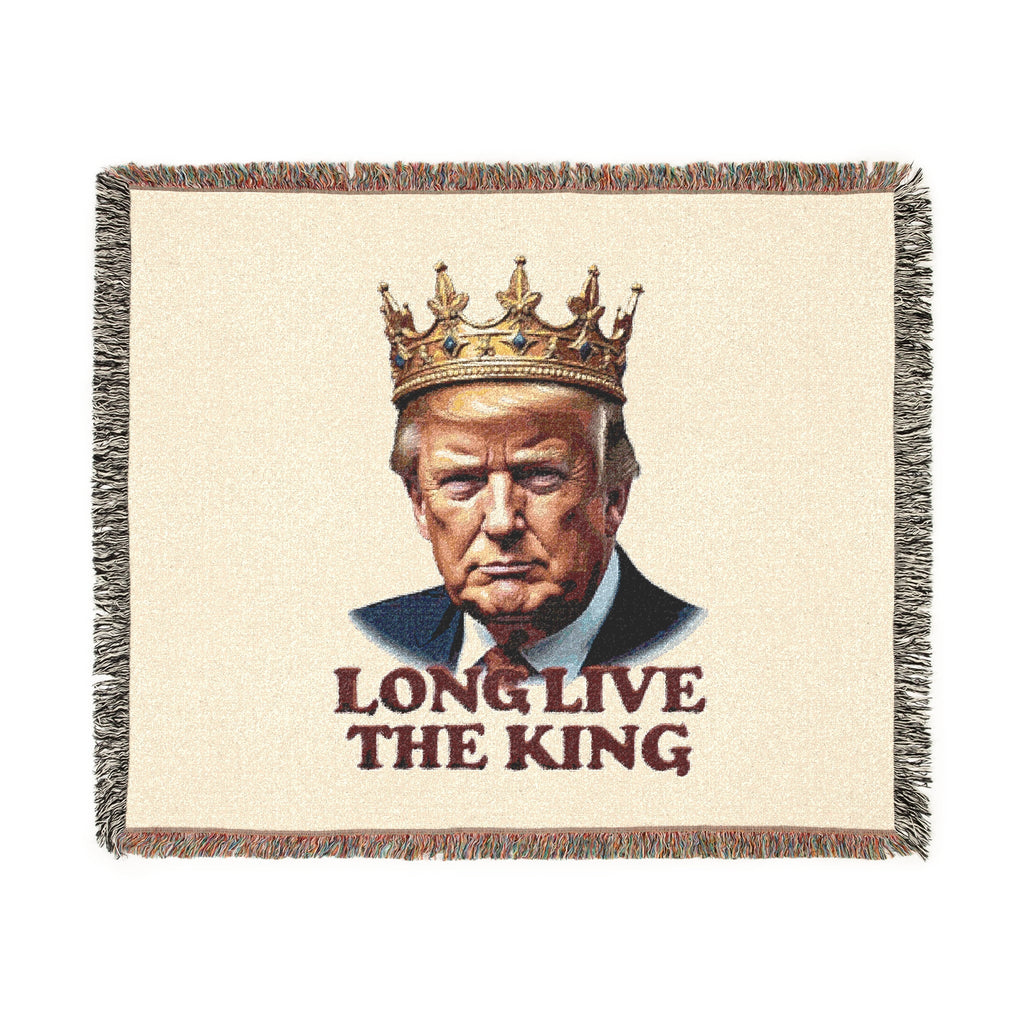 Long Live the king - Trump Woven Blanket