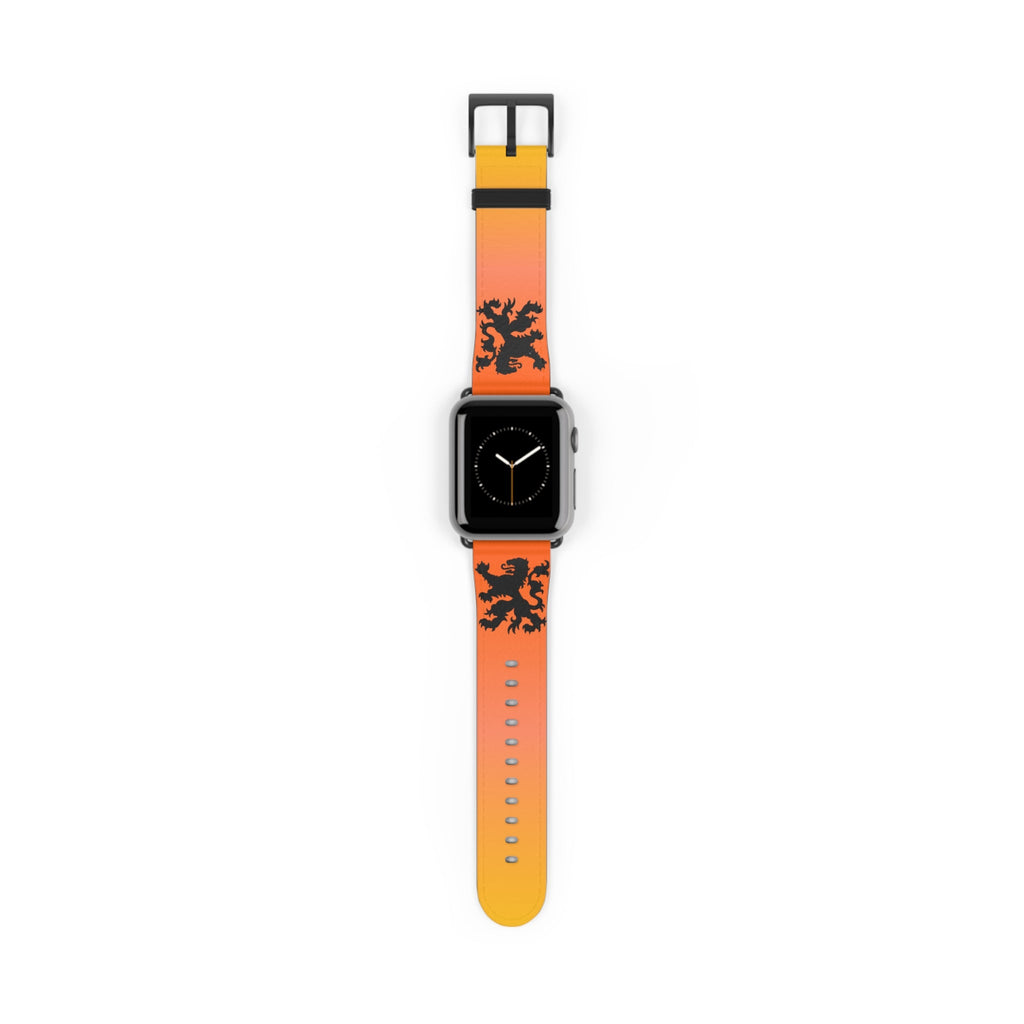 Dutch - Gradient Watch Band, Vibrant Sports Strap, Gift for Fitness Enthusiasts, Casual Wear Accessory, Adjustable Silicone Band