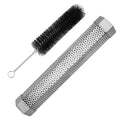 Pellet Smoker Tube 12" Stainless Steel BBQ Grill Smoker Tube Pipe For Wood Chips Cold Hot Smoking