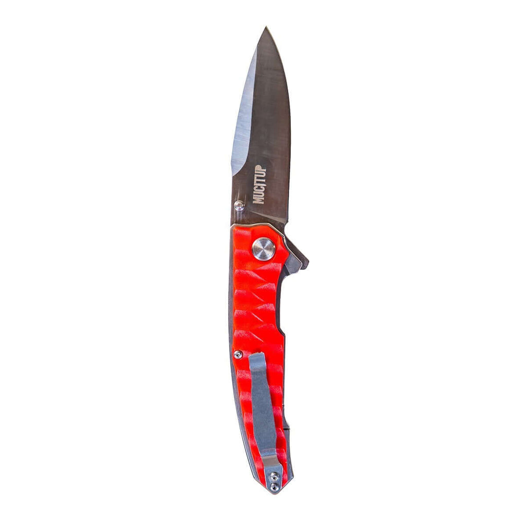 MUCTAC Apex D2 Tactical Folding Knife 3.75" G10 Handle Flipper EDC Folder