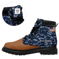 Personalized Flag Boots, Custom America Flag, Patriotic Boots,1921-23020120