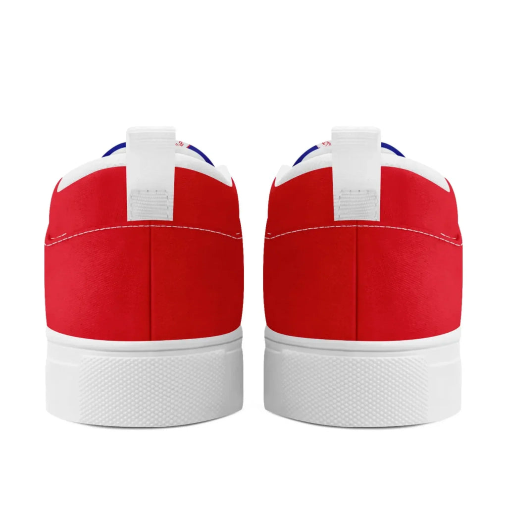 Personalized France Flag Sneakers, Custom Canvas Shoes, Pride Slip On Shoes