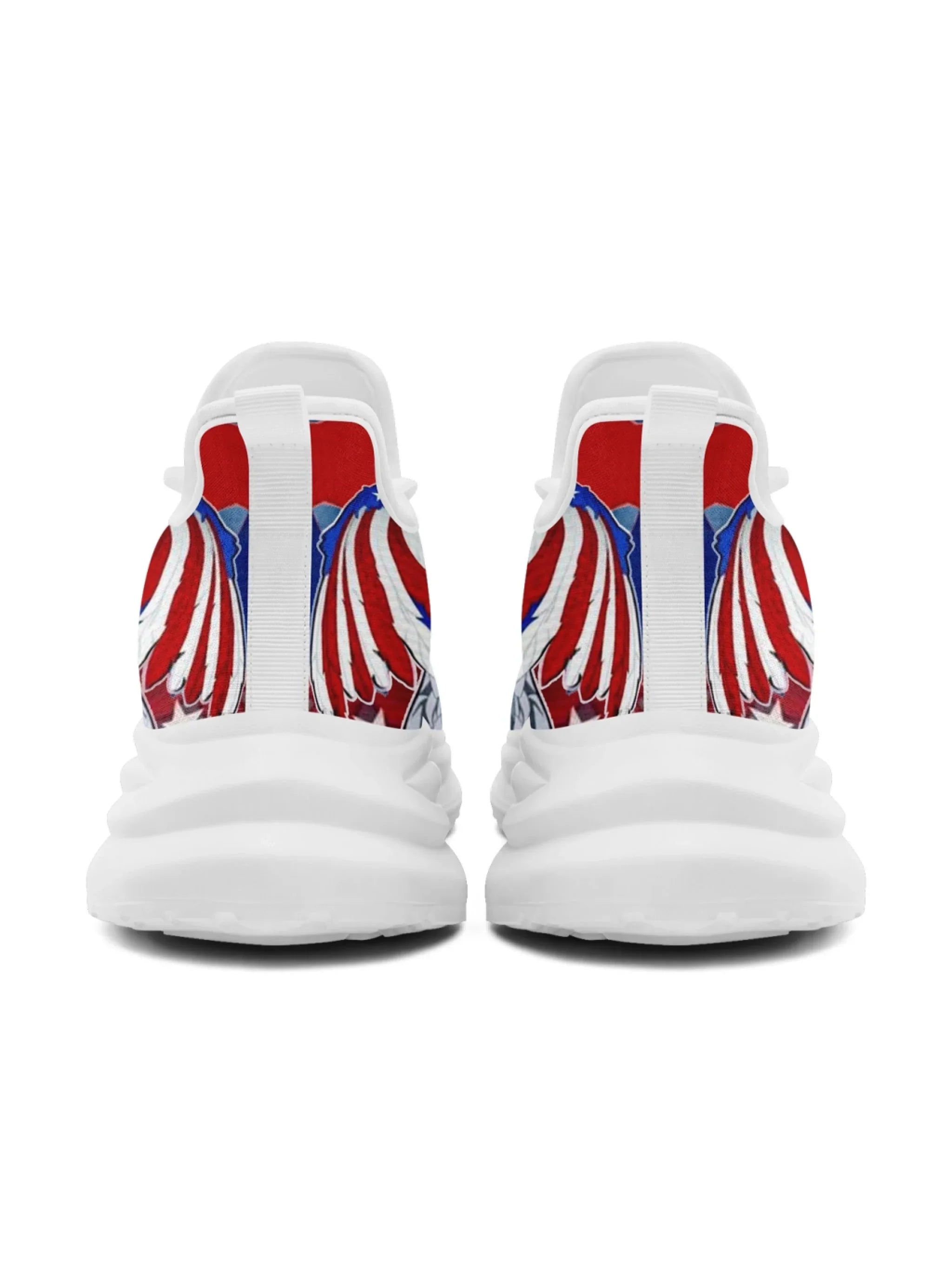 Personalized America Flag Sneakers, Custom Breathable and Pride Walking Shoes, Patriotic Sports Shoes
