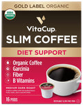 Slim Organic Coffee Pods with Diet Support  Bold Flavor