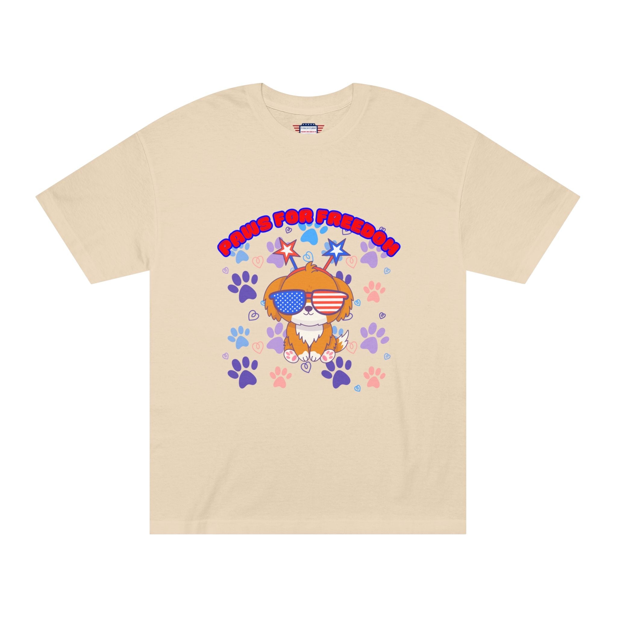 'Paws for Freedom' Unisex Classic Tee - Celebrate Pets & Patriotism