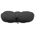57x33In Foldable Car Sun Umbrella Universal Sun Blocker Shield Shade Silver Titanium Sun Protector with Carry Bag for Car Truck SUV