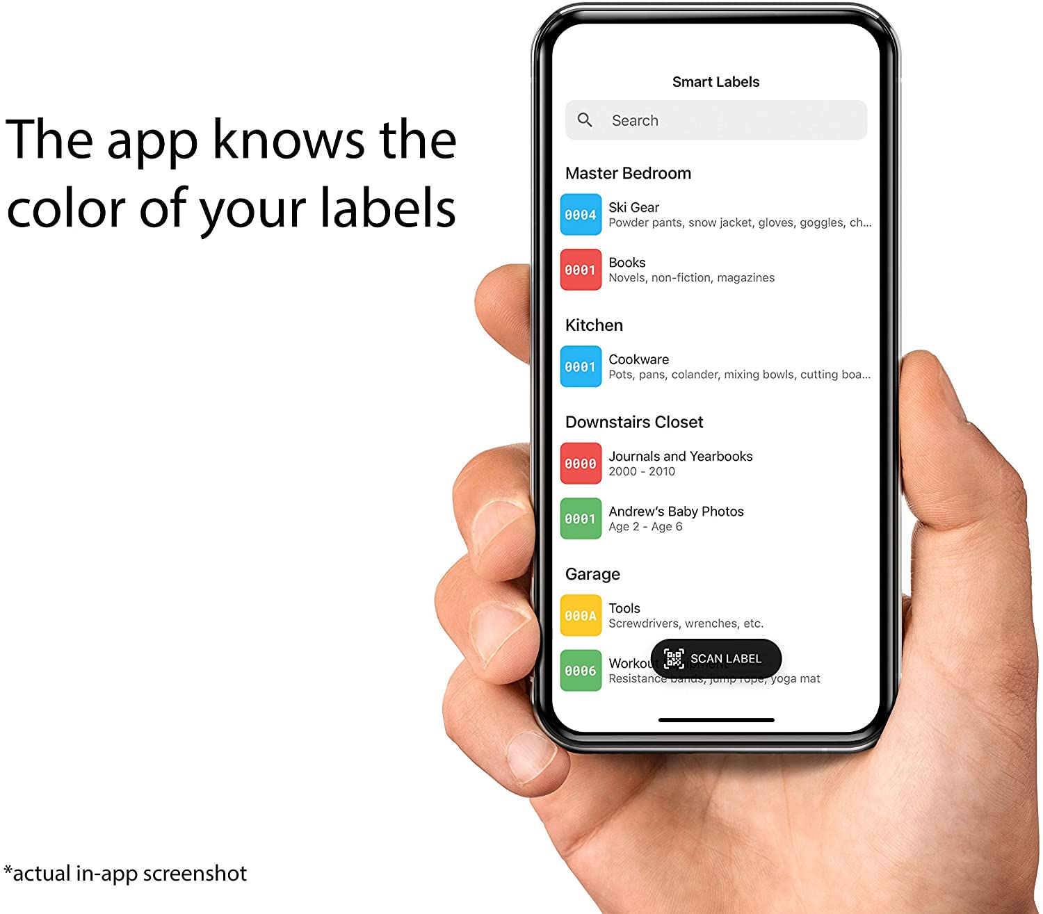 Smart Labels QR Code Stickers Pack of 48 (Modern) Made in USA - QR Code Labels for Storage & Inventory Tracking, Storage Unit Organization, App Stickers for Inventory Organization & Moving Supplies