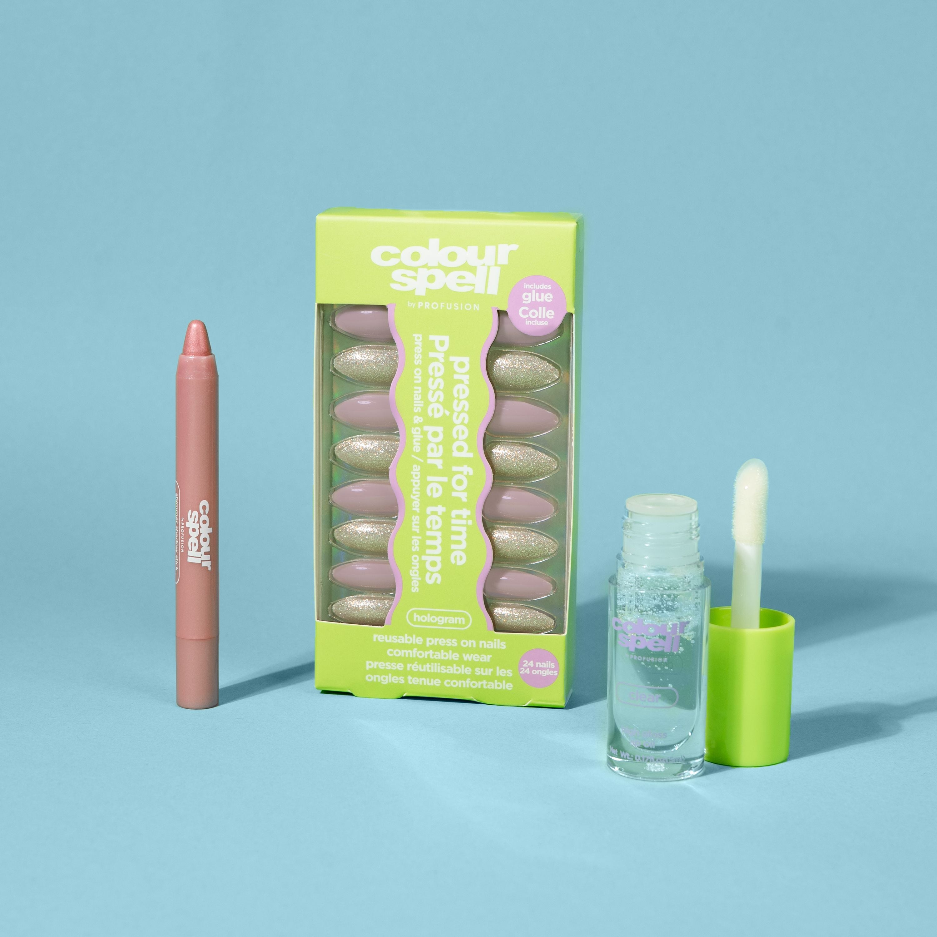 Pressed, Glossed and Polished Collection- Shadow, Lip Oil & Nails