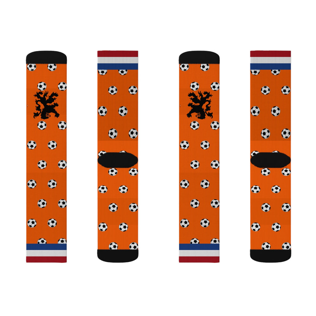 Dutch Voetbal Sokken - Perfect for Game Day, Gifts for Soccer Fans, Sportswear, Athleisure, Fun Accessories