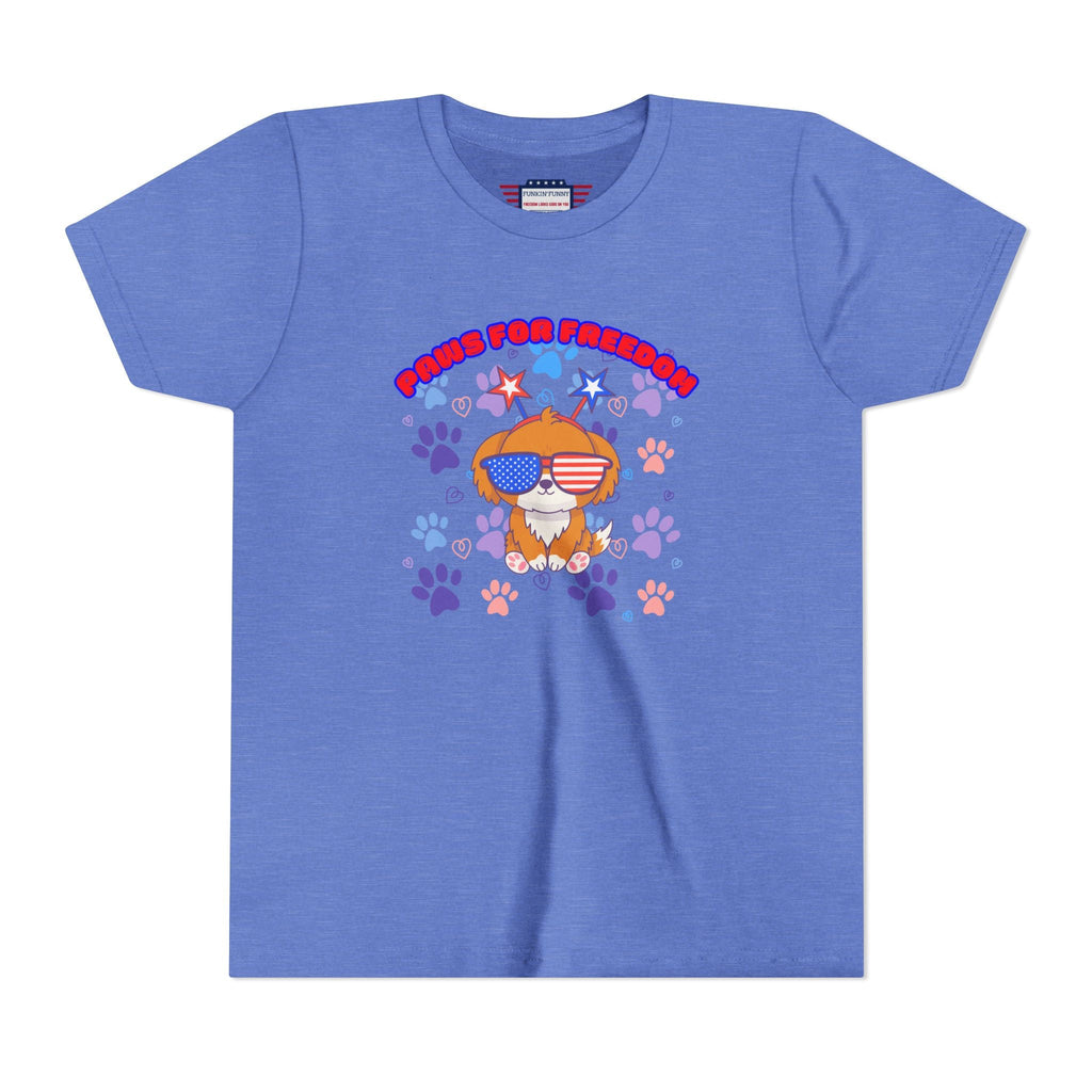 Youth - 'Paws for Freedom' Unisex Classic Tee - Celebrate Pets & Patriotism