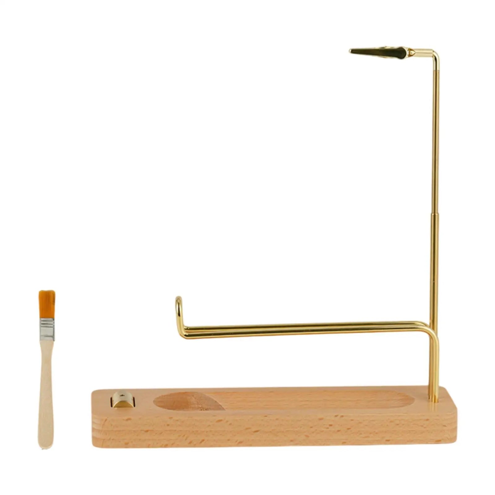 Palo Santo and Incense Holder - Wooden & Metal Desktop Burner for Sage, Incense Sticks & Candles, Tabletop Centerpiece for Meditation & Home Decor