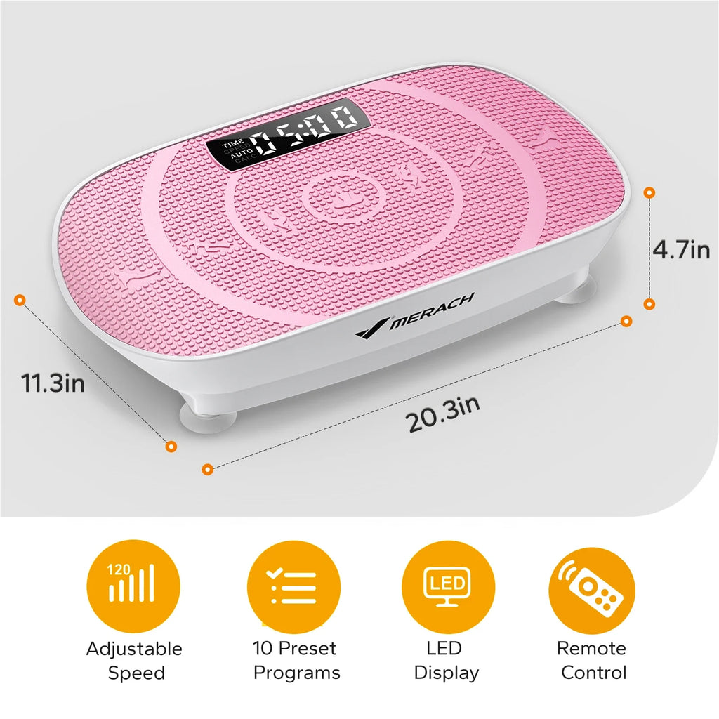 Whole-Body Vibration Plate Exercise Machine with Bluetooth – Power Fitness Platform for Weight Loss & Toning