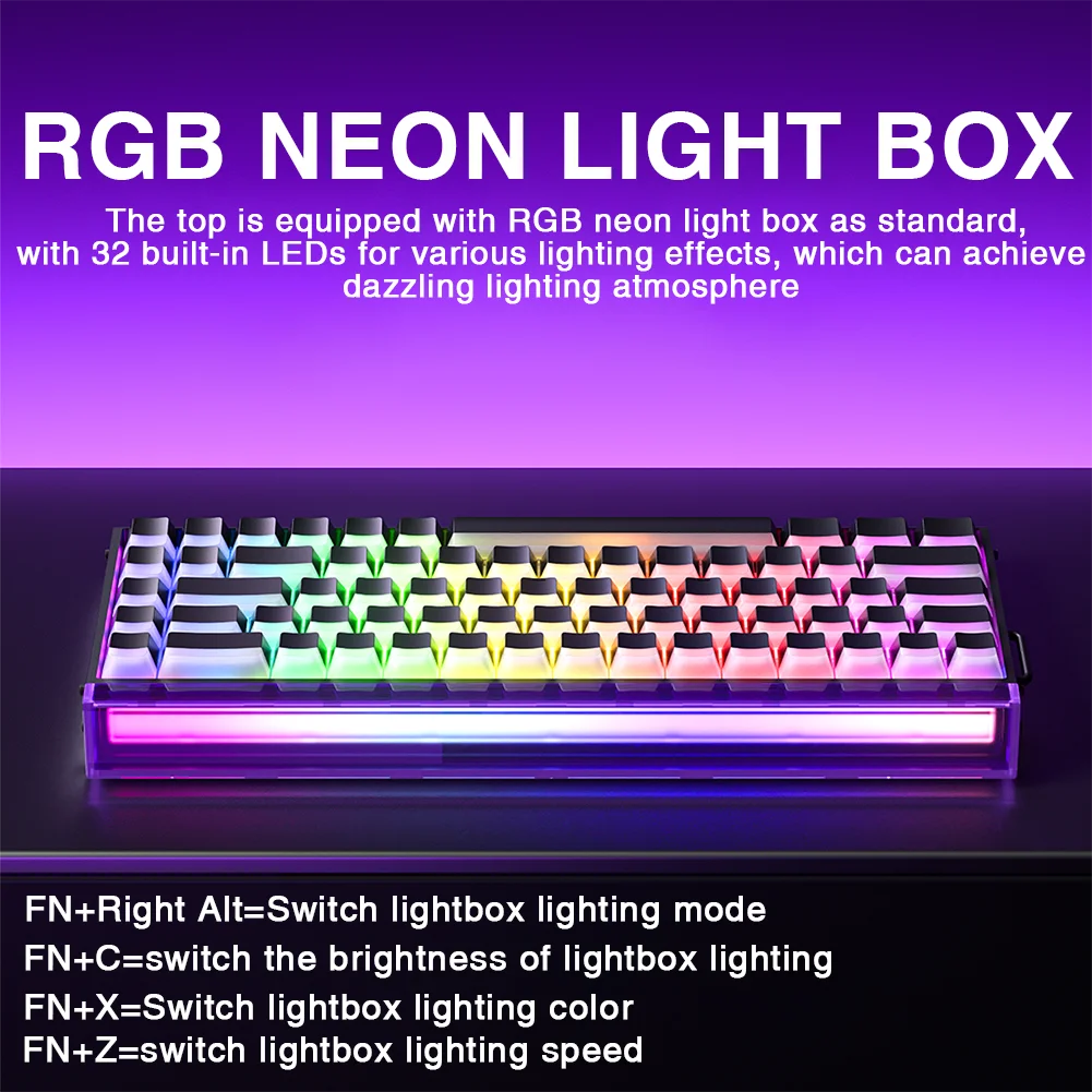 68-Key Magnetic Switch Gaming Keyboard — 8K Rapid Trigger Hot-Swap Mechanical RGB Wired