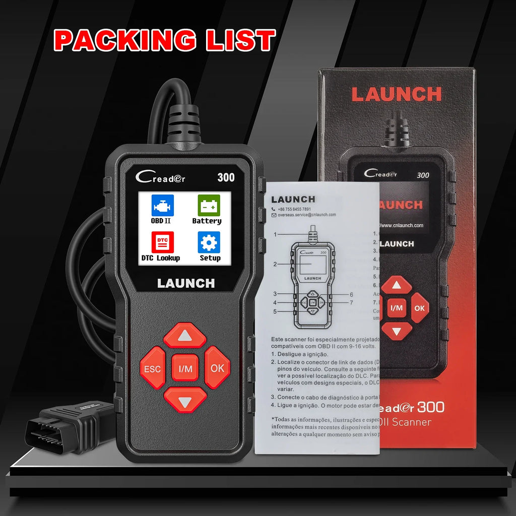 OBD2 Scanner CAN Auto Code Reader Diagnostic Tool – I/M Readiness, Engine & Battery Tester, Lifetime Free Updates