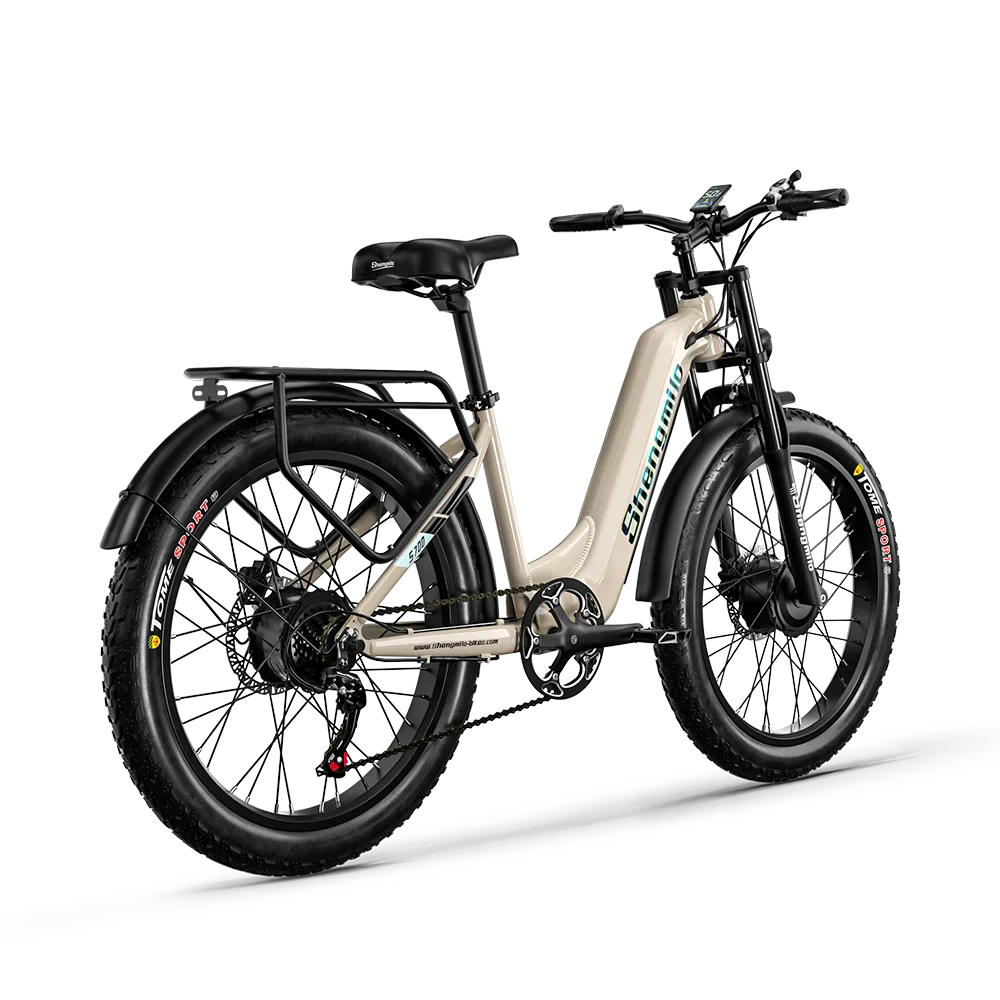 2000W Dual Motor Electric Fat Tire E-Bike for Adults – 48V 17.5Ah Battery, 26-Inch Commuter Electric Bicycle