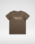 THE RAD TEE - BROWN (FRONT ONLY)