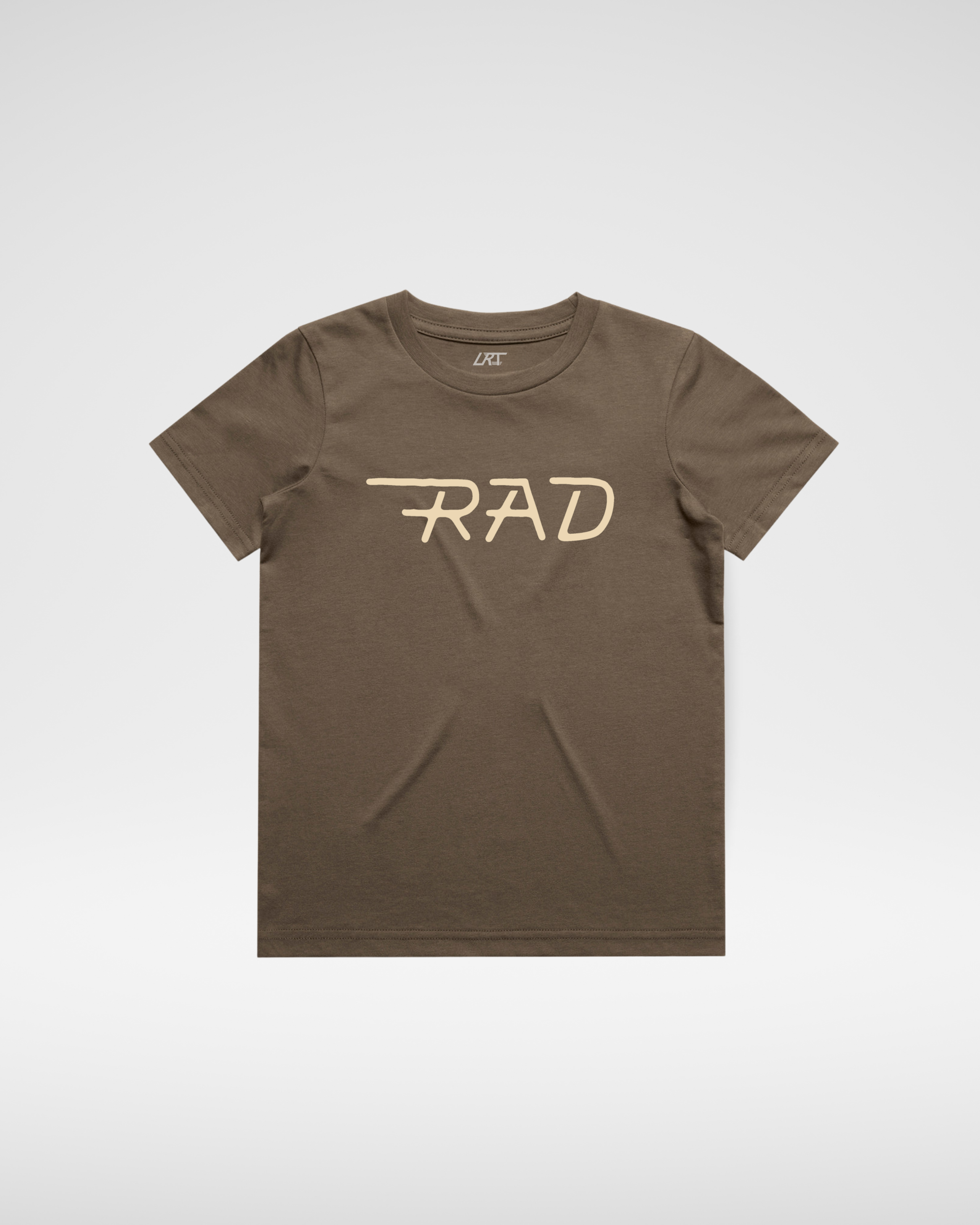 THE RAD TEE - BROWN (FRONT ONLY)