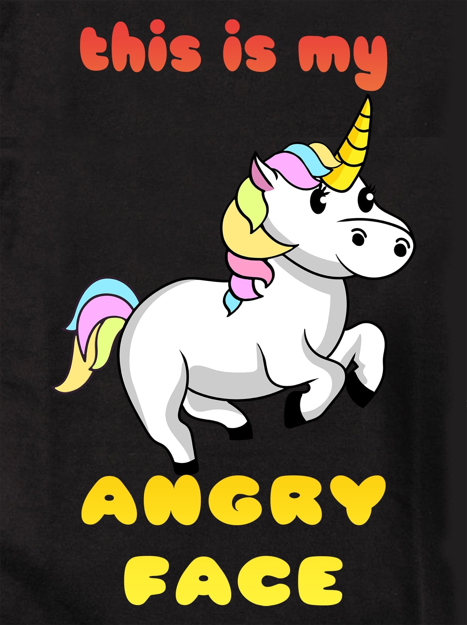 ANGRY FACE Kids T-Shirt