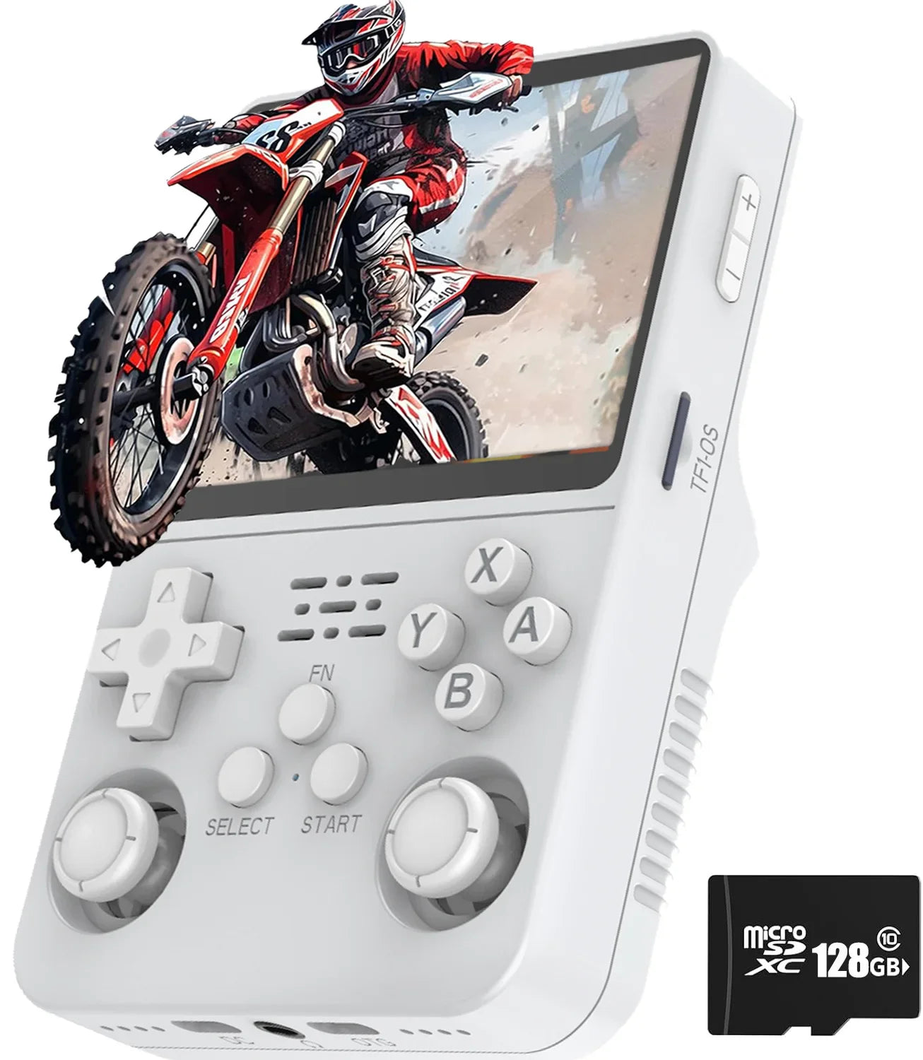 Retro Handheld Game Console 3.5-Inch (8.9 cm) IPS Screen Linux Portable Player, 15,000+ Games, Dual 3D Joysticks, USB-C