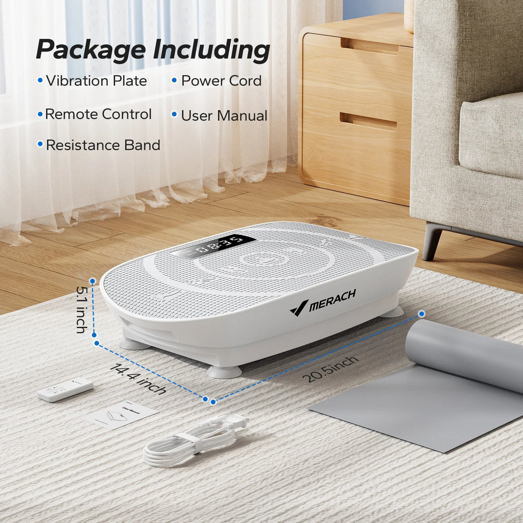Whole-Body Vibration Plate Exercise Machine with Bluetooth – Power Fitness Platform for Weight Loss & Toning