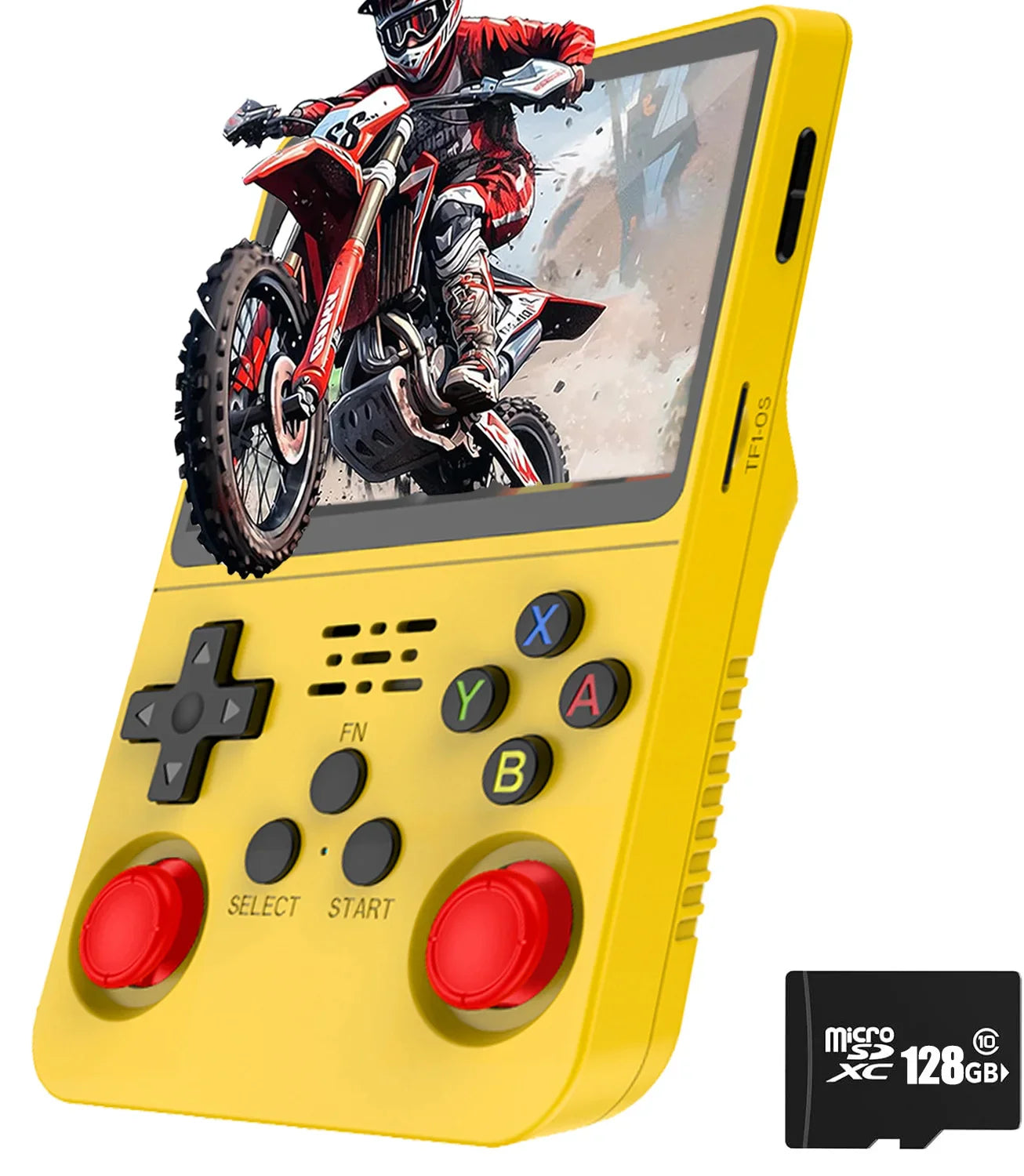 Retro Handheld Game Console 3.5-Inch (8.9 cm) IPS Screen Linux Portable Player, 15,000+ Games, Dual 3D Joysticks, USB-C