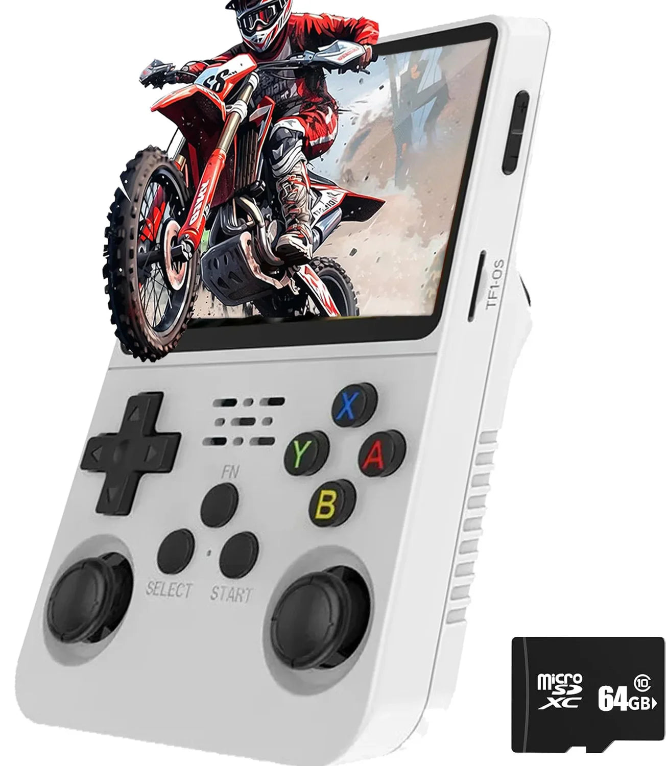 Retro Handheld Game Console 3.5-Inch (8.9 cm) IPS Screen Linux Portable Player, 15,000+ Games, Dual 3D Joysticks, USB-C