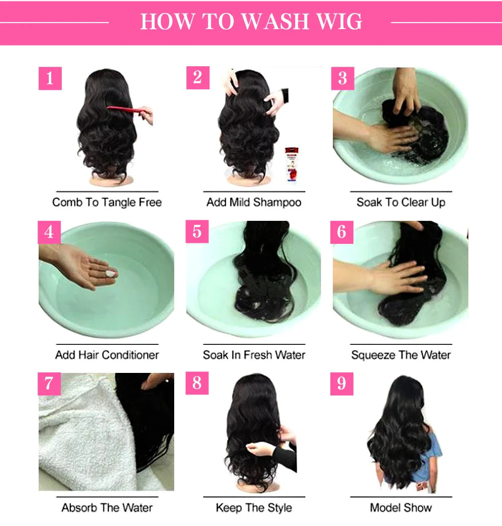13x4 Lace Frontal Wig Human Hair Short Bob Wig Body Wave 4x4 HD Lace Front Closure Wig Brazilian Virgin Hair Natural Black Color