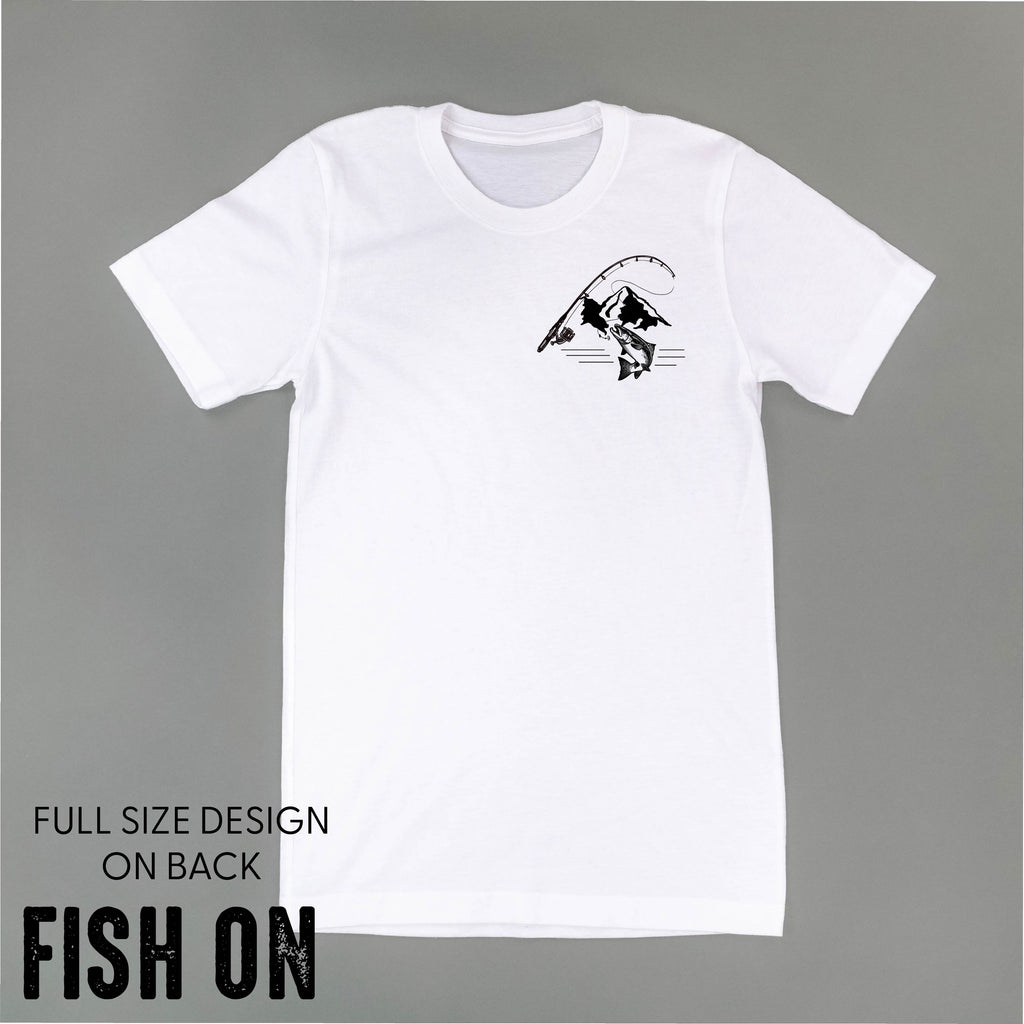Mountain Fish & Pole - Fish On (pf&b)  - Unisex Tee