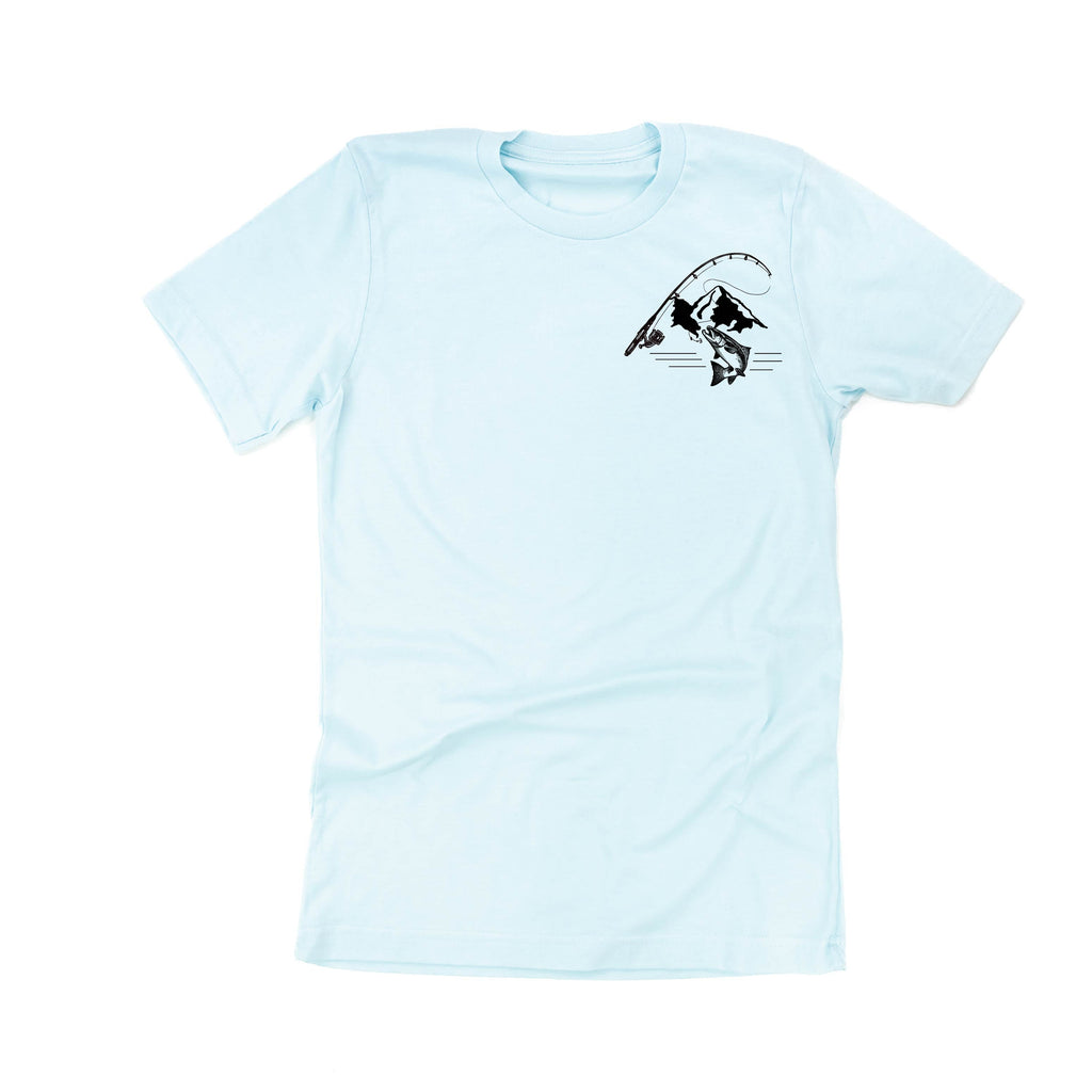 Mountain Fish & Pole - Fish On (pf&b)  - Unisex Tee