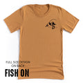 Mountain Fish & Pole - Fish On (pf&b)  - Unisex Tee