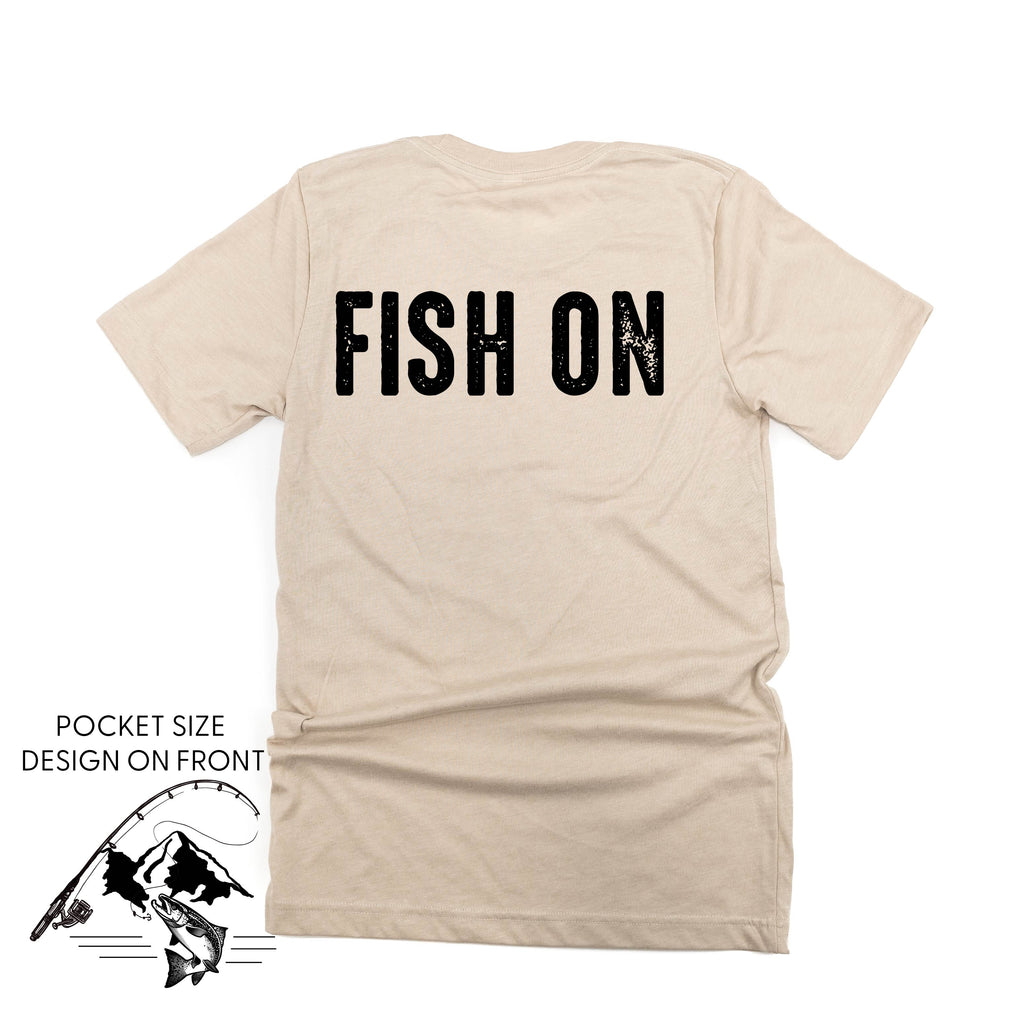 Mountain Fish & Pole - Fish On (pf&b)  - Unisex Tee