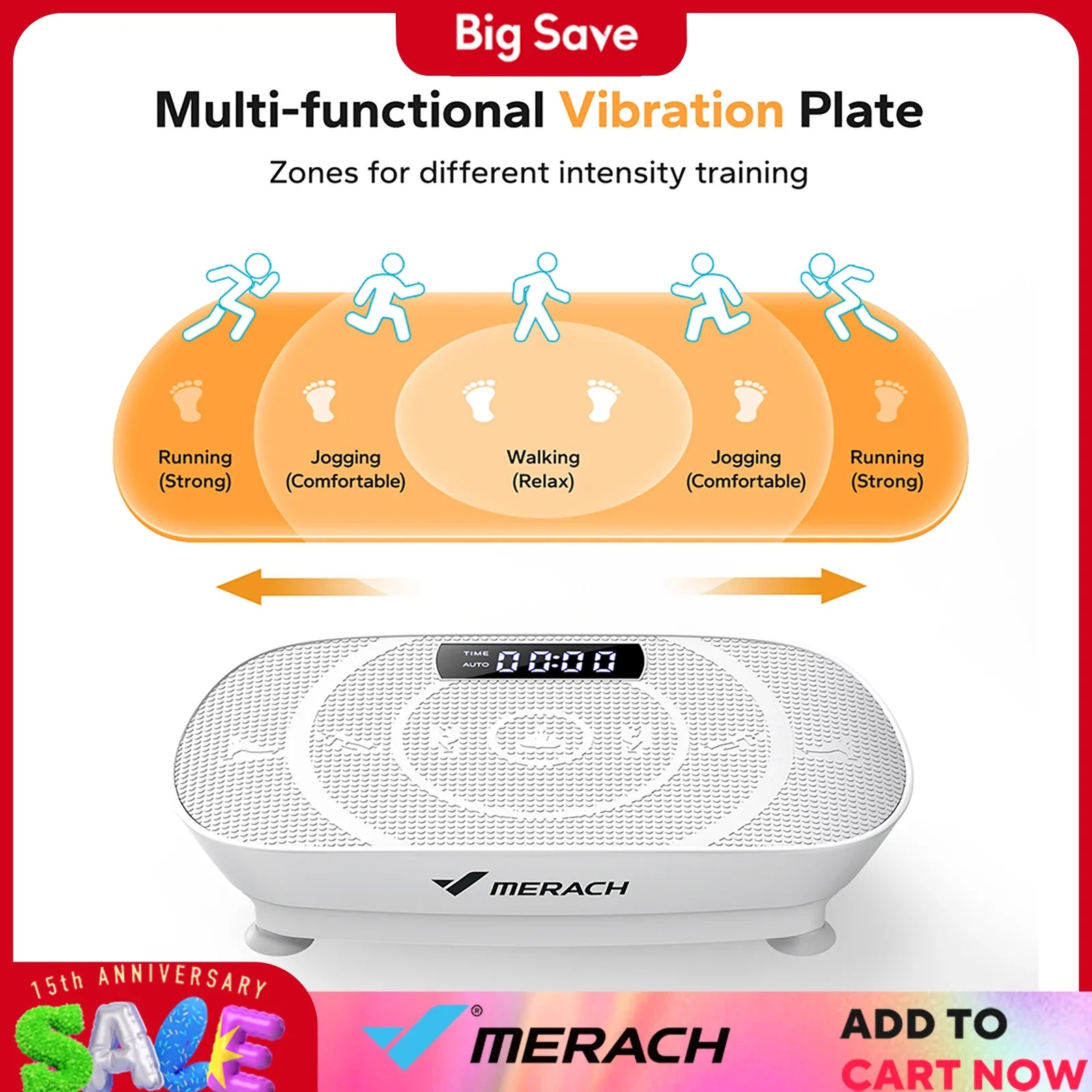 Whole-Body Vibration Plate Exercise Machine with Bluetooth – Power Fitness Platform for Weight Loss & Toning