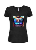 Anime - Reporting In Juniors V Neck T-Shirt