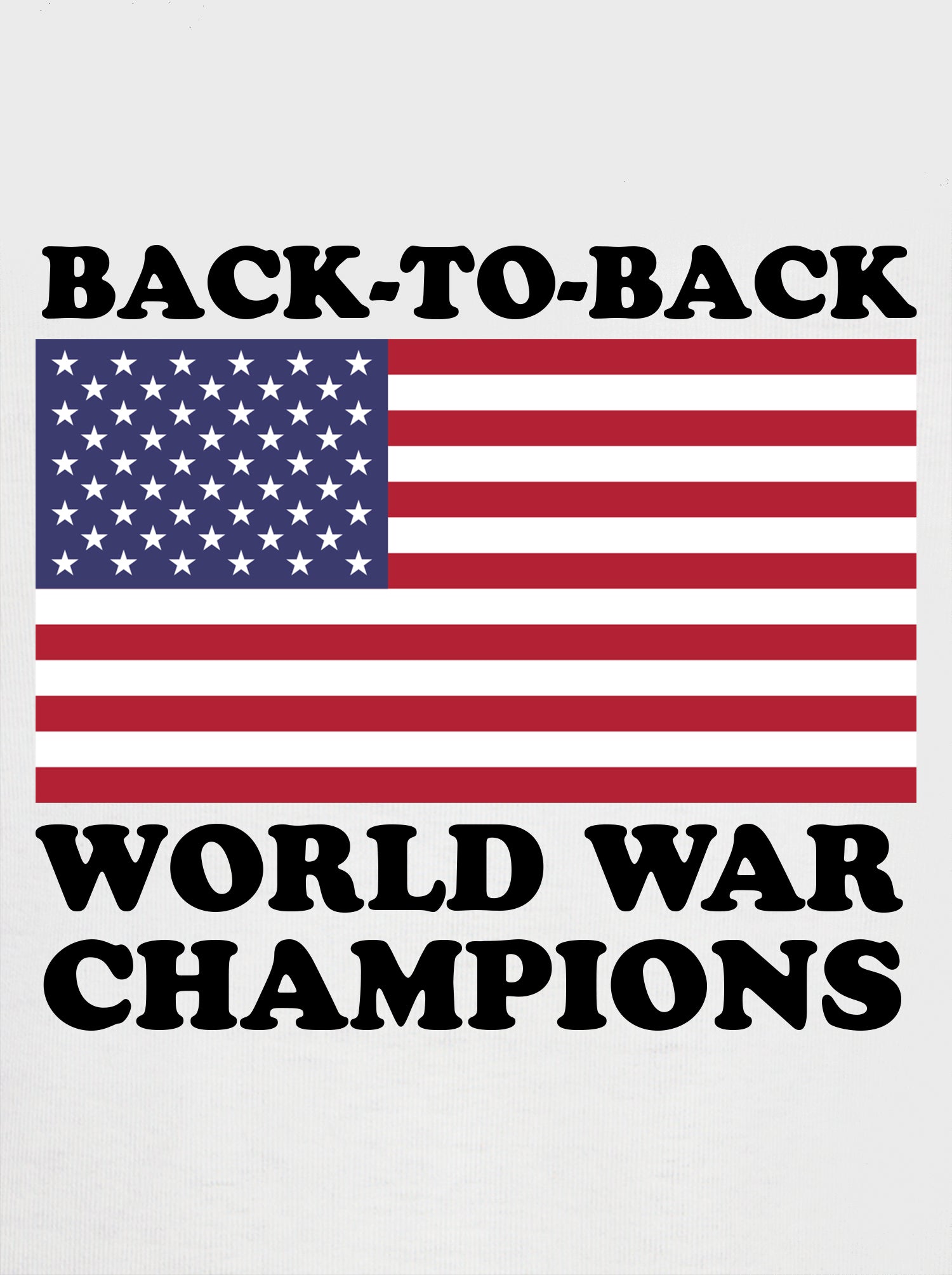 Back to Back World War Champions Kids T-Shirt