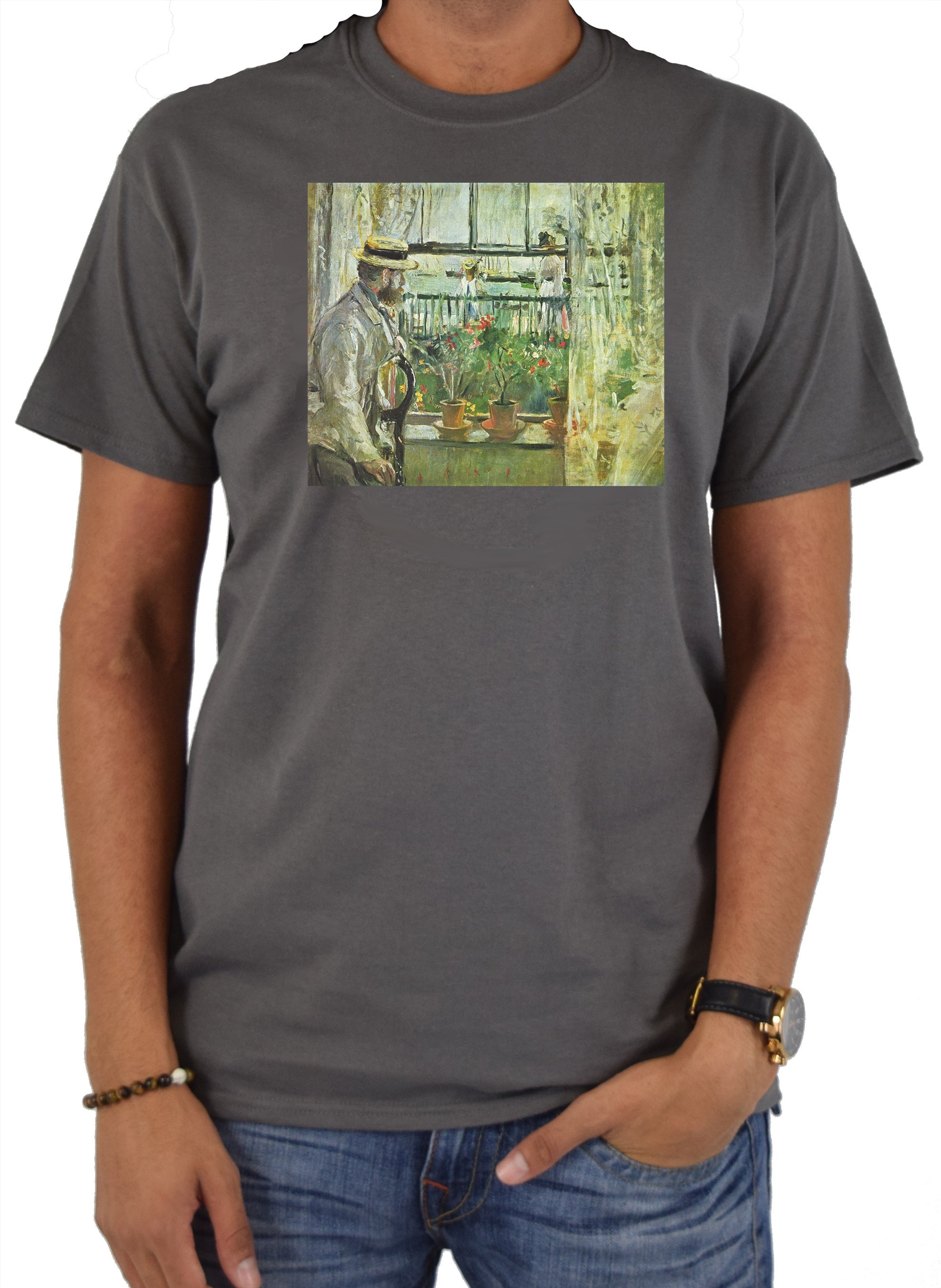 Berthe Morisot - Eugene Manet on the Isle of Wight T-Shirt