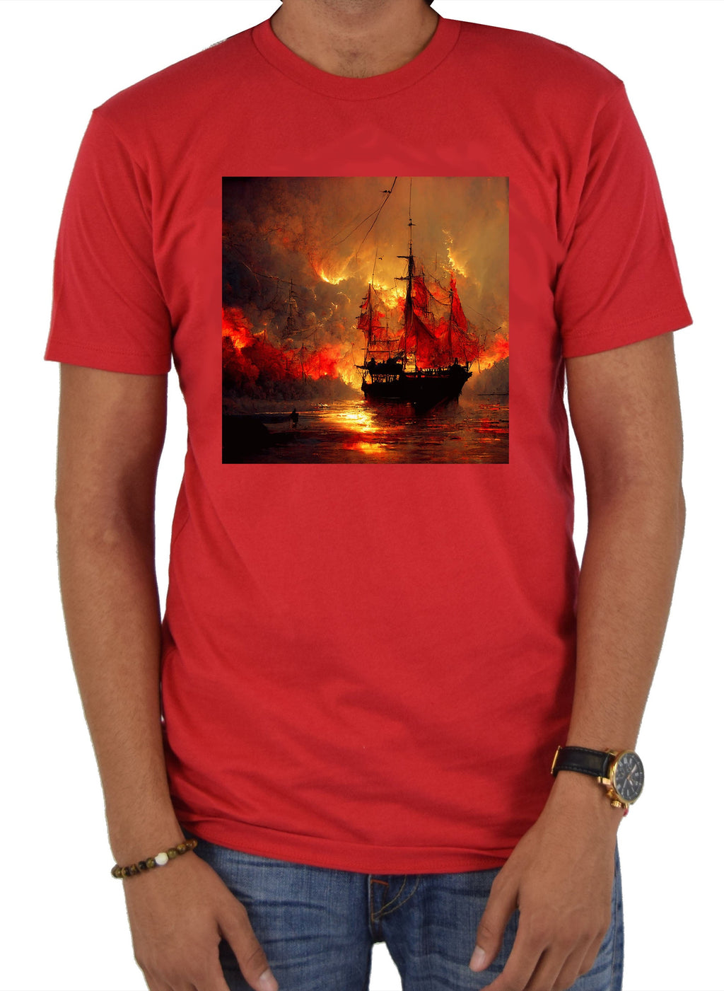 Burning pirate T-Shirt