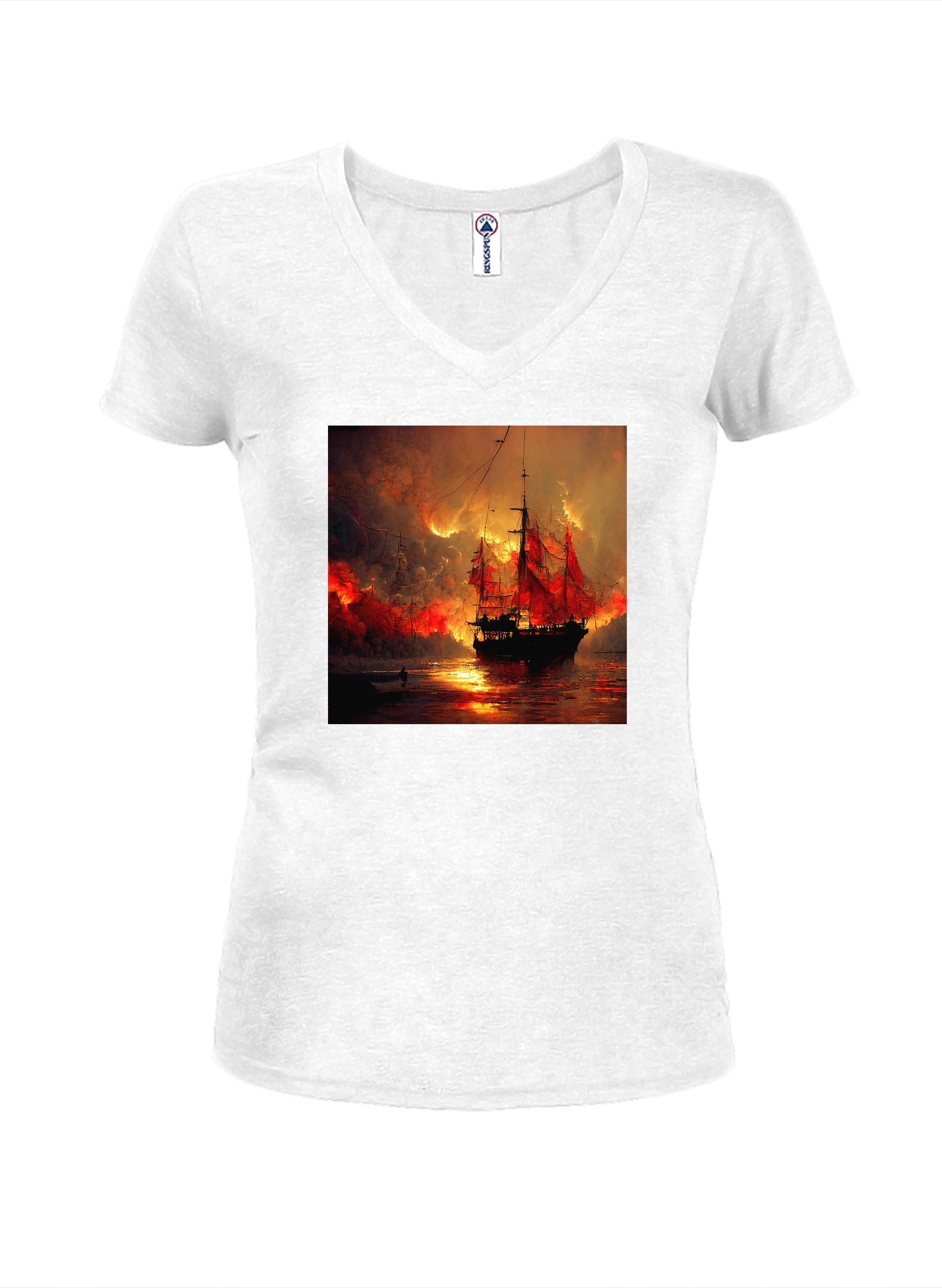 Burning pirate T-Shirt