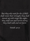 But they who wait for the LORD shall renew their strength Kids T-Shirt