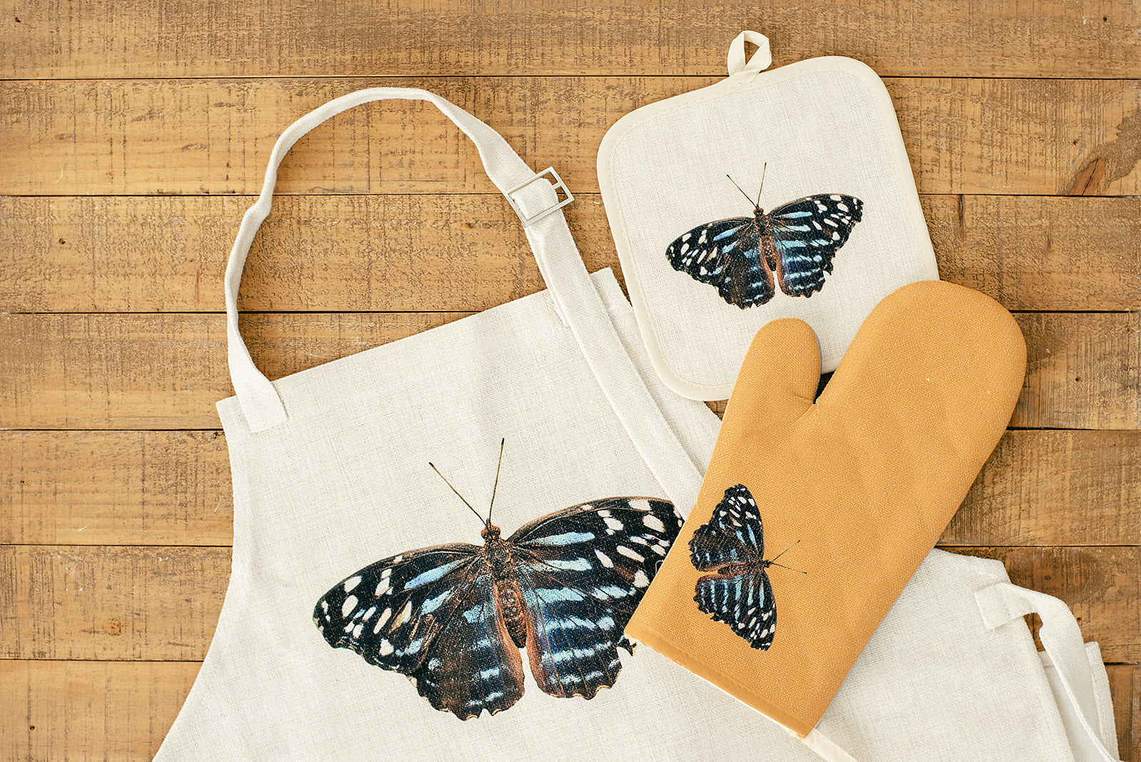 Blue Butterfly Pot Holder, College Student Gift, Mother's Day Gift, Christmas Gift