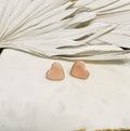 Heart Studs (Blush)
