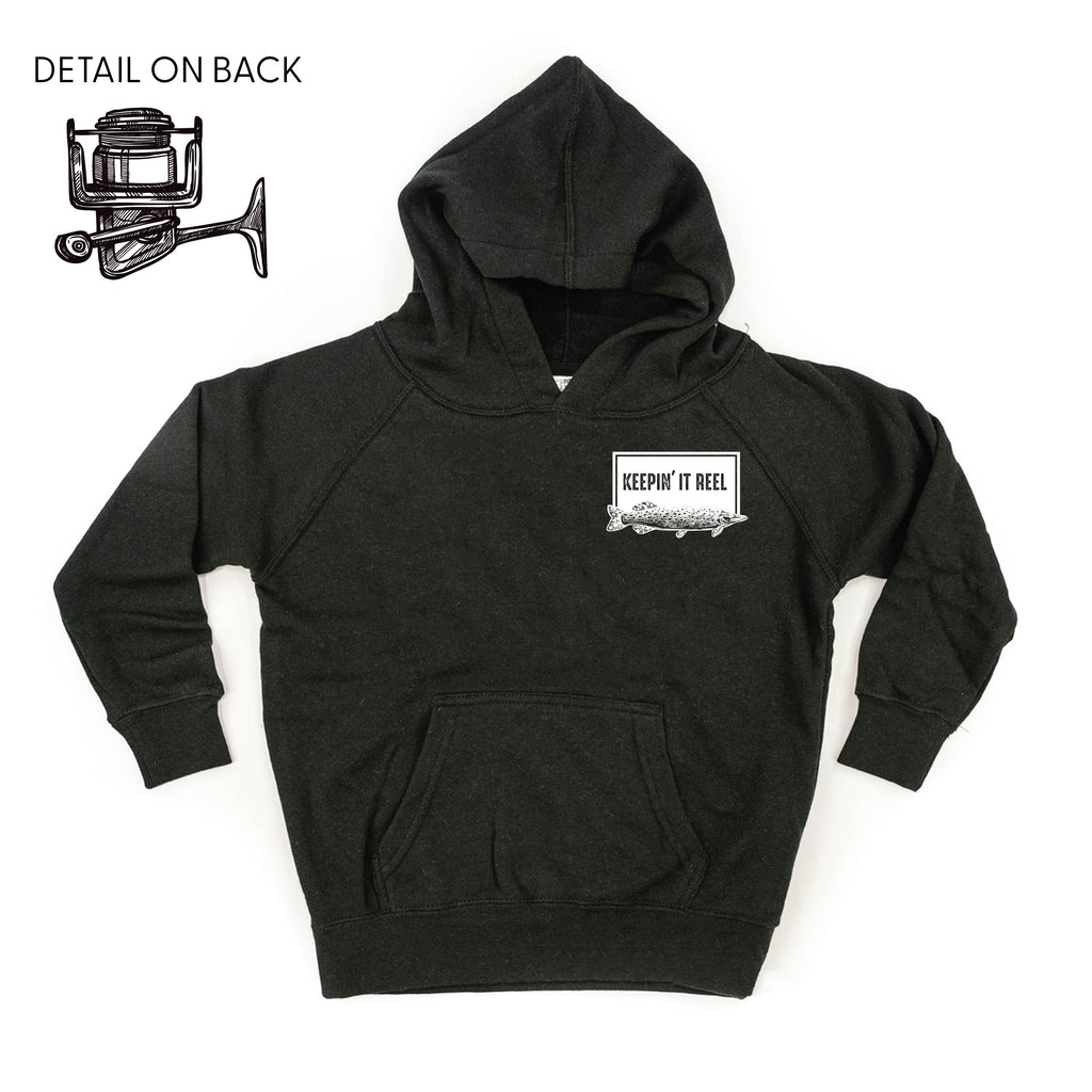 Keepin' It Reel - Fishing Reel (pf&b) - Child HOODIE