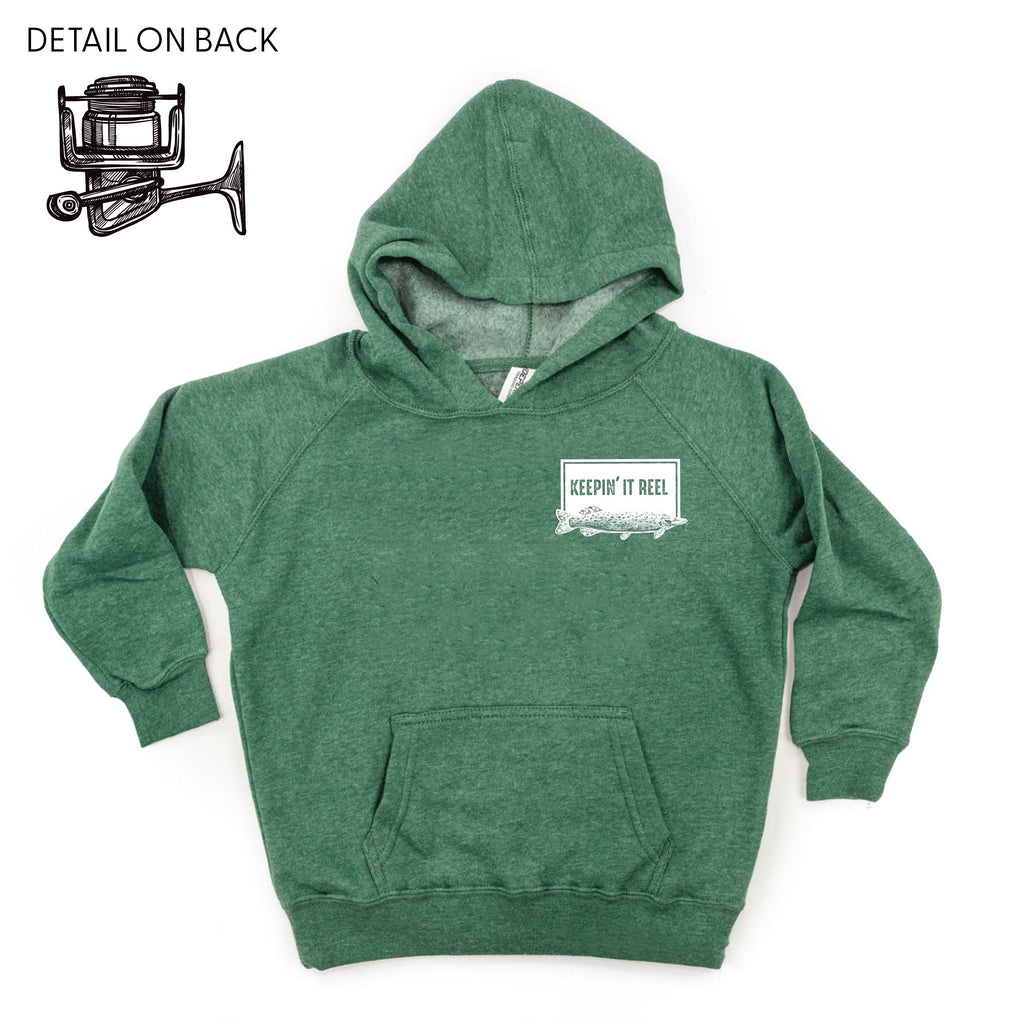 Keepin' It Reel - Fishing Reel (pf&b) - Child HOODIE