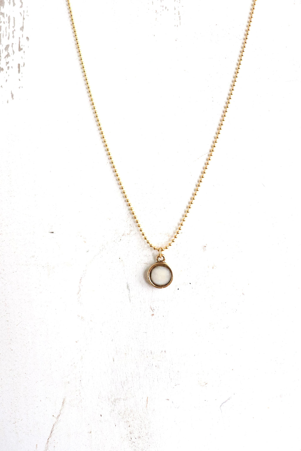 Angie Necklace - Gold Bone