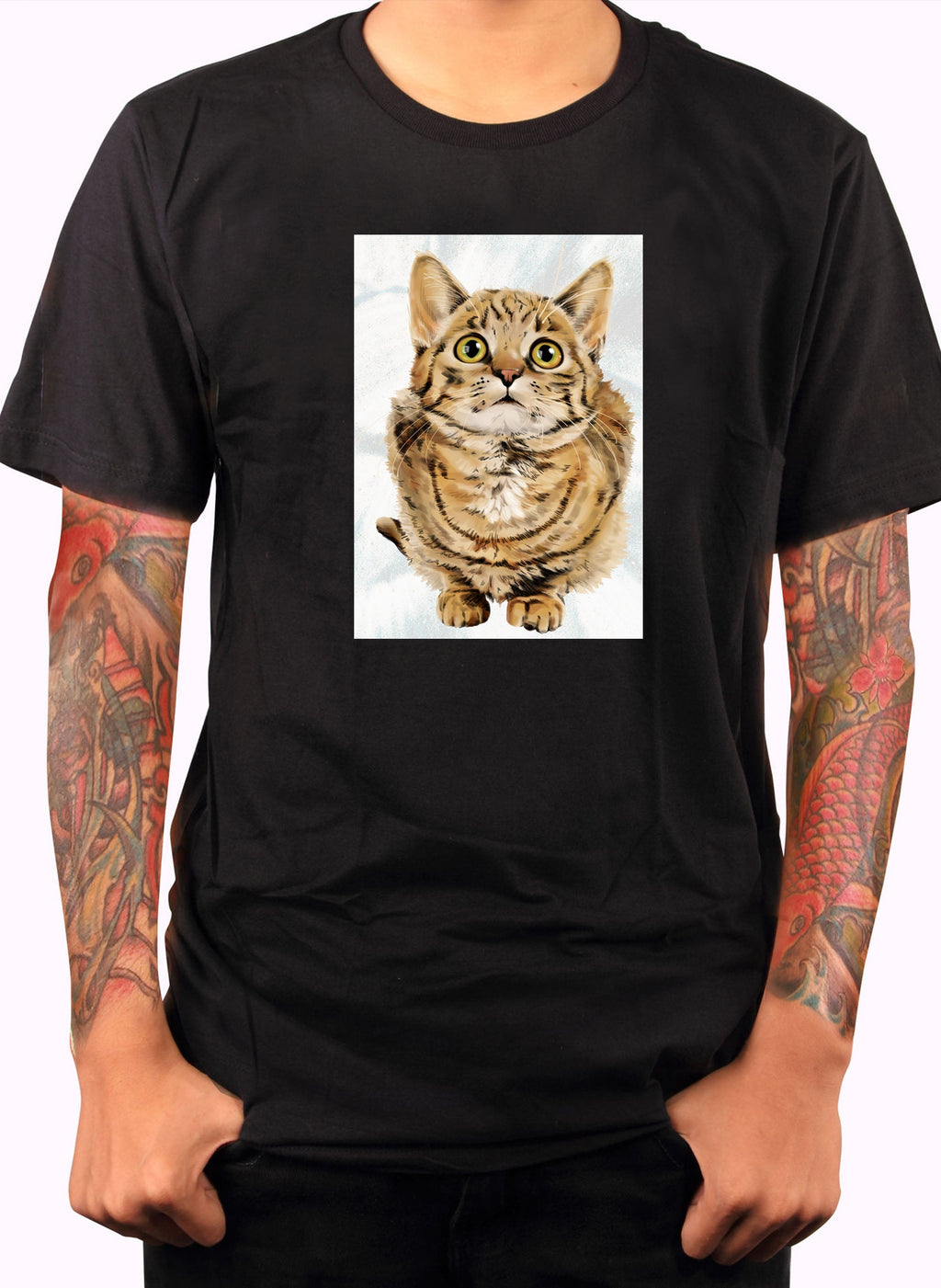 Cat Look Up T-Shirt