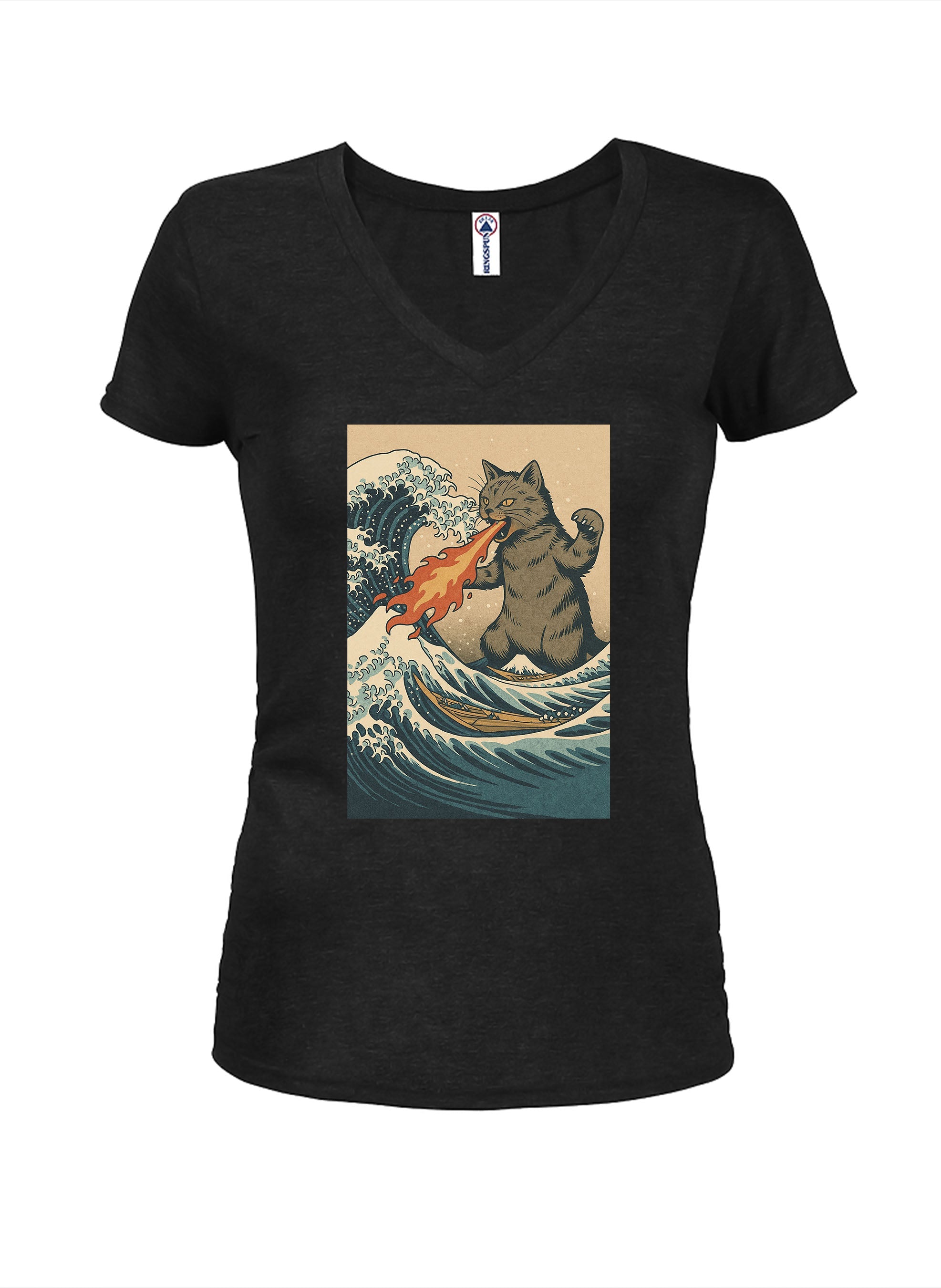 Catzilla Great Wave T-Shirt
